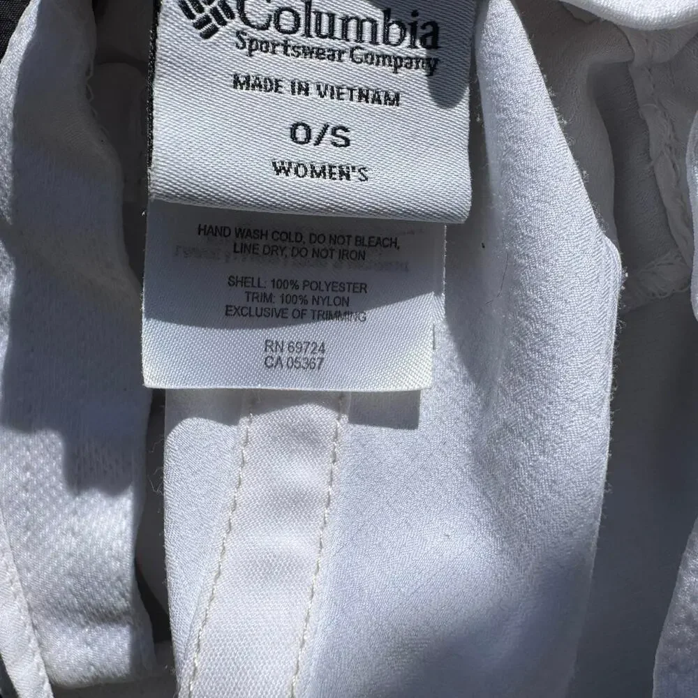 Columbia Sportswear White Wide-Brim Sun Hat Outdoor Hiking Boonie Hat